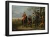 Equestrian Portrait of Cornelis and Michiel Pompe van Meerdervoort with Tutor & Coachman, c.1652-53-Aelbert Cuyp-Framed Premium Giclee Print