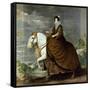 Equestrian Portrait of Elisabeth De France, Wife of Philip Iv of Spain-Diego Velazquez-Framed Stretched Canvas