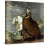 Equestrian Portrait of Elisabeth De France, Wife of Philip Iv of Spain-Diego Velazquez-Stretched Canvas