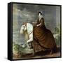 Equestrian Portrait of Elisabeth De France, Wife of Philip Iv of Spain-Diego Velazquez-Framed Stretched Canvas