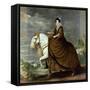 Equestrian Portrait of Elisabeth De France, Wife of Philip Iv of Spain-Diego Velazquez-Framed Stretched Canvas