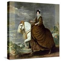 Equestrian Portrait of Elisabeth De France, Wife of Philip Iv of Spain-Diego Velazquez-Stretched Canvas