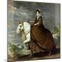 Equestrian Portrait of Elisabeth De France, Wife of Philip Iv of Spain-Diego Velazquez-Mounted Giclee Print