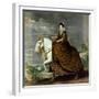 Equestrian Portrait of Elisabeth De France, Wife of Philip Iv of Spain-Diego Velazquez-Framed Giclee Print