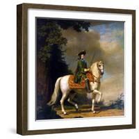 Equestrian Portrait of Empress Catherine II, (1729-179), after 1762-Vigilius Erichsen-Framed Giclee Print