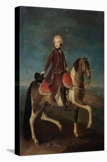 Equestrian Portrait of Empress Maria Theresia of Austria (1717-178), 18th Century-null-Stretched Canvas