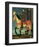 Equestrian Portrait of Francis I of France-Francois Clouet-Framed Giclee Print