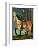 Equestrian Portrait of Francis I of France-Francois Clouet-Framed Giclee Print