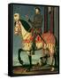 Equestrian Portrait of Francis I of France-Francois Clouet-Framed Stretched Canvas
