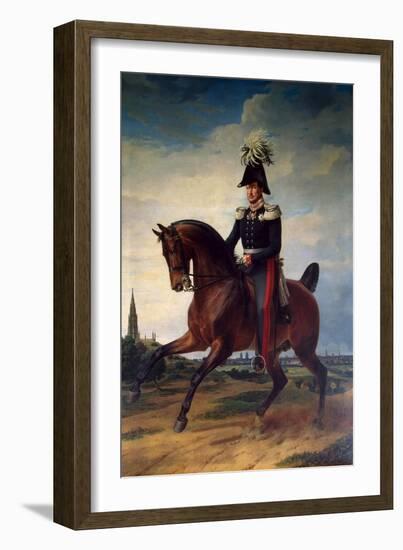 Equestrian Portrait of Frederick William III of Prussia, (1797-184), 1831-Franz Kruguer-Framed Giclee Print