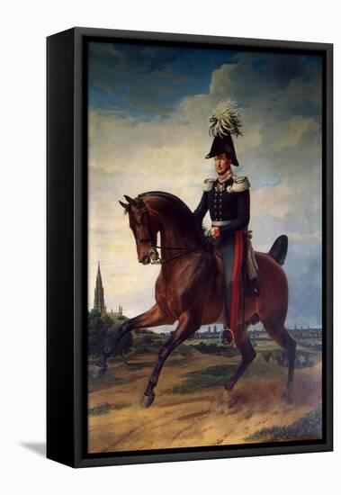 Equestrian Portrait of Frederick William III of Prussia, (1797-184), 1831-Franz Kruguer-Framed Stretched Canvas