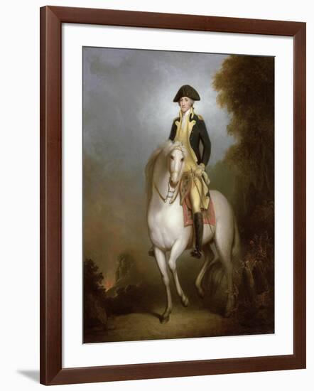 Equestrian Portrait of George Washington-Peale-Framed Giclee Print