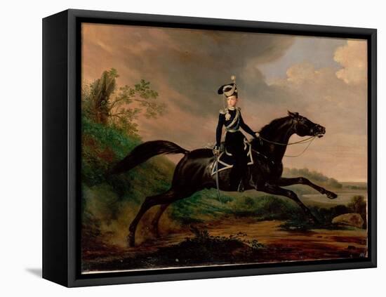 Equestrian Portrait of Grand Prince Alexander Nikolayevich (1818-188), 1832-Franz Krüger-Framed Stretched Canvas