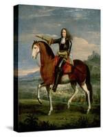 Equestrian Portrait of Henri De La Tour D'Auvergne (1611-75) Marshal Turenne-Adam Frans van der Meulen-Stretched Canvas