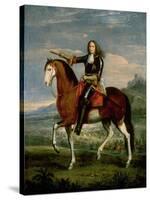 Equestrian Portrait of Henri De La Tour D'Auvergne (1611-75) Marshal Turenne-Adam Frans van der Meulen-Stretched Canvas
