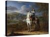 Equestrian Portrait of Henri De La Tour D'Auvergne before Maastricht 1673, after 1675-Adam Frans van der Meulen-Stretched Canvas