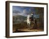 Equestrian Portrait of Henri De La Tour D'Auvergne before Maastricht 1673, after 1675-Adam Frans van der Meulen-Framed Giclee Print