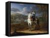 Equestrian Portrait of Henri De La Tour D'Auvergne before Maastricht 1673, after 1675-Adam Frans van der Meulen-Framed Stretched Canvas
