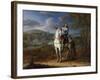 Equestrian Portrait of Henri De La Tour D'Auvergne before Maastricht 1673, after 1675-Adam Frans van der Meulen-Framed Giclee Print