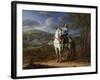 Equestrian Portrait of Henri De La Tour D'Auvergne before Maastricht 1673, after 1675-Adam Frans van der Meulen-Framed Giclee Print