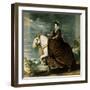 Equestrian Portrait of Isabella of Bourbon-Diego Velazquez-Framed Giclee Print