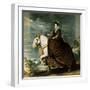 Equestrian Portrait of Isabella of Bourbon-Diego Velazquez-Framed Giclee Print