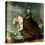 Equestrian Portrait of Isabella of Bourbon-Diego Velazquez-Stretched Canvas