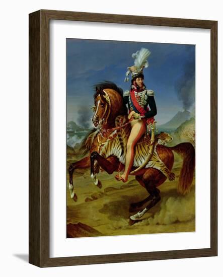 Equestrian Portrait of Joachim Murat (1767-1815) 1812-Antoine-Jean Gros-Framed Giclee Print