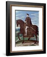 Equestrian Portrait of King Henry II-null-Framed Giclee Print