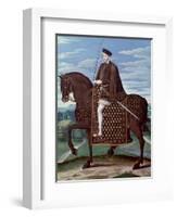 Equestrian Portrait of King Henry II-null-Framed Giclee Print