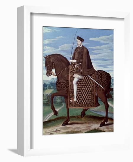 Equestrian Portrait of King Henry II-null-Framed Giclee Print