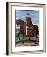 Equestrian Portrait of King Henry II-null-Framed Giclee Print