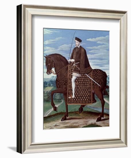 Equestrian Portrait of King Henry II-null-Framed Giclee Print