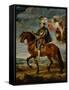 Equestrian Portrait of King Philip (Felipe) II of Spain (1527-1598)-Peter Paul Rubens-Framed Stretched Canvas