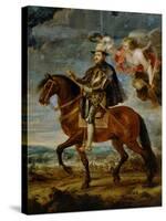 Equestrian Portrait of King Philip (Felipe) II of Spain (1527-1598)-Peter Paul Rubens-Stretched Canvas