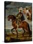 Equestrian Portrait of King Philip (Felipe) II of Spain (1527-1598)-Peter Paul Rubens-Stretched Canvas