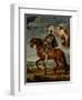 Equestrian Portrait of King Philip (Felipe) II of Spain (1527-1598)-Peter Paul Rubens-Framed Giclee Print