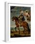 Equestrian Portrait of King Philip (Felipe) II of Spain (1527-1598)-Peter Paul Rubens-Framed Giclee Print