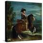 Equestrian Portrait of King Philip IV (1605-1665)-Diego Velazquez-Stretched Canvas