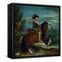 Equestrian Portrait of King Philip IV (1605-1665)-Diego Velazquez-Framed Stretched Canvas