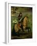 Equestrian Portrait of Louis XIV (1638-1715) Crowned by Victory, circa 1692-Pierre Mignard-Framed Giclee Print