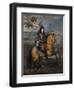 Equestrian Portrait of Louis XIV at the Siege of Namur-Pierre Mignard-Framed Giclee Print