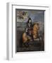 Equestrian Portrait of Louis XIV at the Siege of Namur-Pierre Mignard-Framed Giclee Print