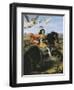 Equestrian Portrait of Louis XIV-Pierre Mignard-Framed Art Print