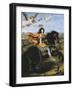 Equestrian Portrait of Louis XIV-Pierre Mignard-Framed Art Print