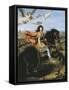 Equestrian Portrait of Louis XIV-Pierre Mignard-Framed Stretched Canvas