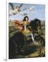Equestrian Portrait of Louis XIV-Pierre Mignard-Framed Premium Giclee Print