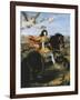 Equestrian Portrait of Louis XIV-Pierre Mignard-Framed Art Print