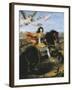 Equestrian Portrait of Louis XIV-Pierre Mignard-Framed Art Print