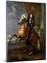 Equestrian Portrait of Louis XIV-Charles Le Brun-Mounted Giclee Print